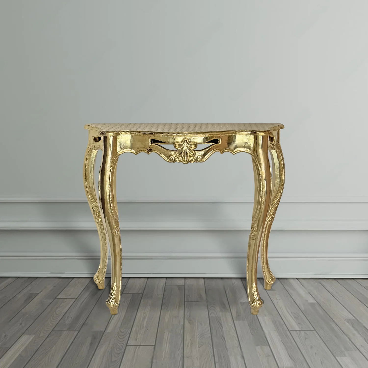 Home 6 Regency style brass console table
